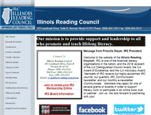 Tablet Screenshot of illinoisreadingcouncil.org